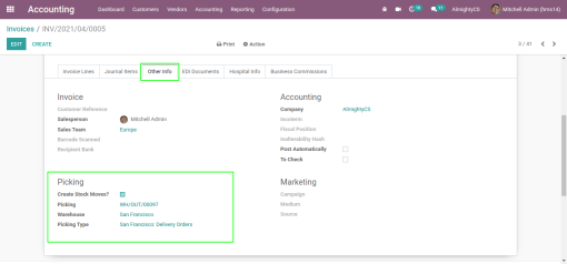 Create Stock Moves With Invoice And Refunds