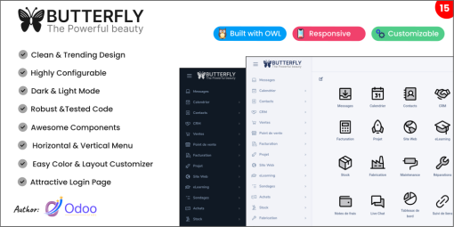 Butterfly Backend Theme