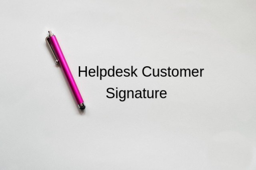 Signature of Customer