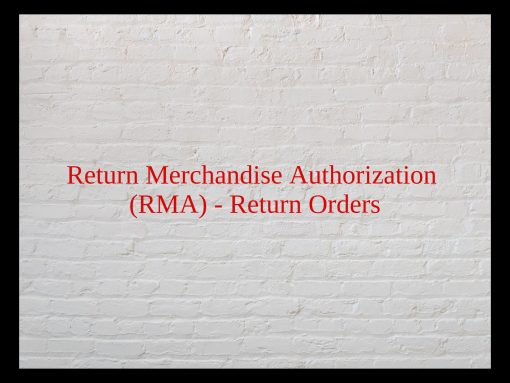 RMA for Point of Sales