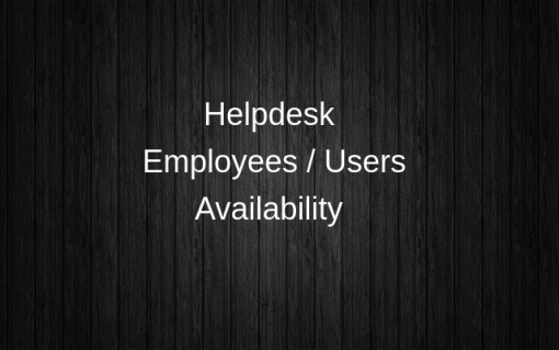 Employees Availability for Helpdesk