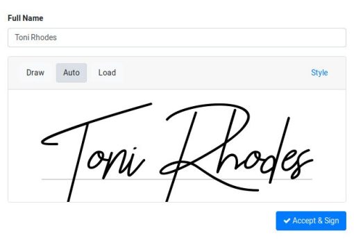 Customer Signature