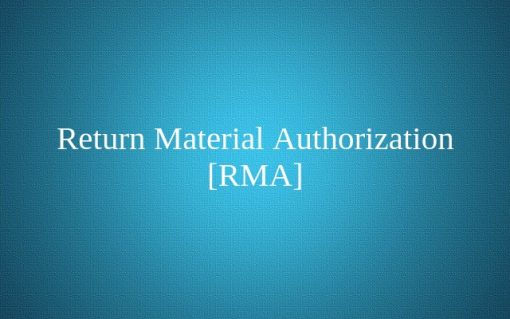 Return Material Authorization