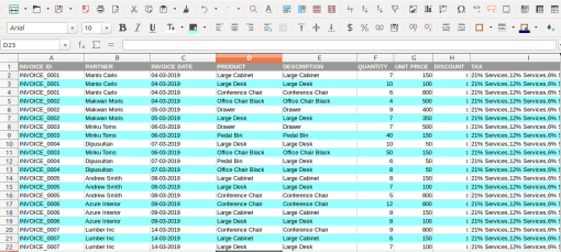 Invoices Import from Excel