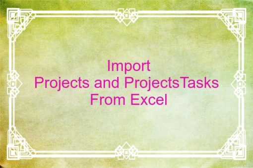Import Projects and Tasks