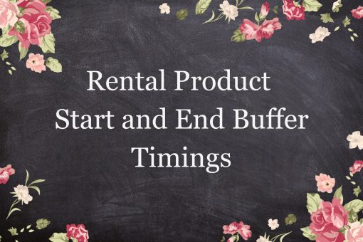 Buffer Time in Product Rental