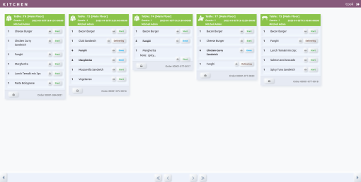 POS Kitchen Screen