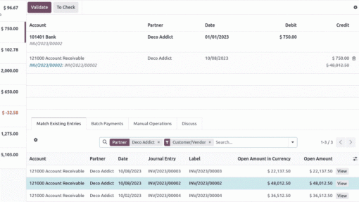 Manual Reconciliation Odoo Community + Enterprise - Quickbooks inspired