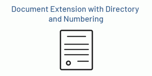 Document-Attachement Extension with Directory and Numbering