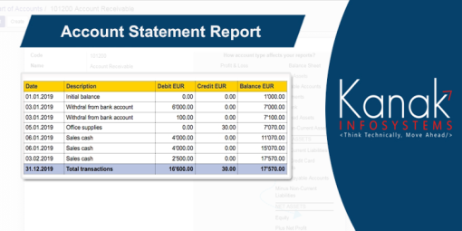Account Statement Report