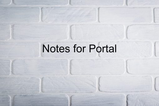 Share Notes on Portal Website