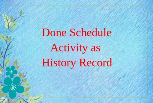 Schedule Activity