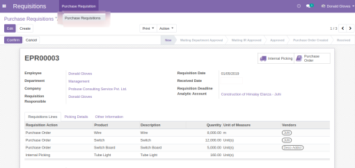Material Requisition Bundle Apps