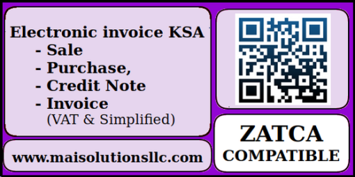 Electronic invoice KSA