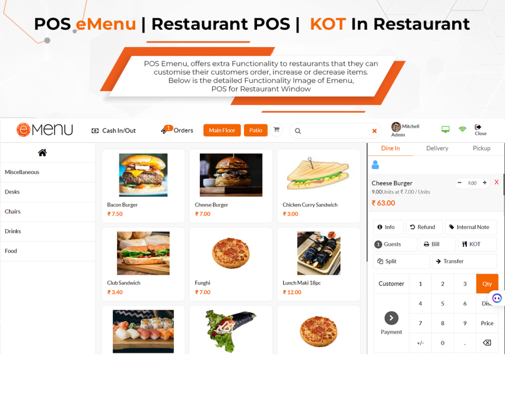 POS Emenu | Restaurant POS | KOT In Restaurant
