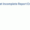 Timesheet Incomplete Report