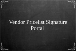 Vendor Signature on Pricelist Portal