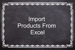 Import Products using Excel