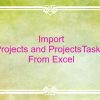 Import Projects and Tasks