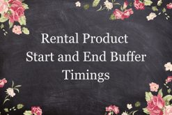 Buffer Time in Product Rental