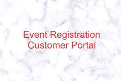 Event Registration Portal for Customer
