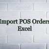 Import POS Orders from Excel