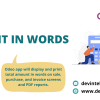 Amount In Words