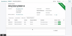 Sales Advance Payments