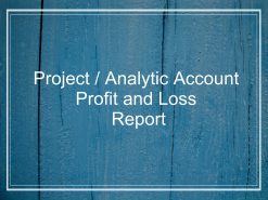 Analytic Account Profit and Loss