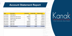 Account Statement Report