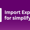 Simplify Import Export