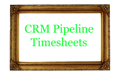 Timesheets on CRM Pipeline/Opportunity