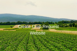Agriculture Crop Request from Website by Customer