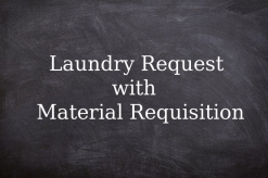 Material Requisitions for Laundry Request