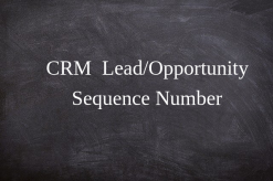 Sequence Number CRM Opportunity