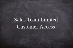 Sales Team Member(s) Limited Customers