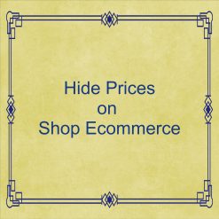 Hide Price on Shop Ecommerce of Products