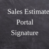 Sale Estimate Customer Portal with Customer Signature