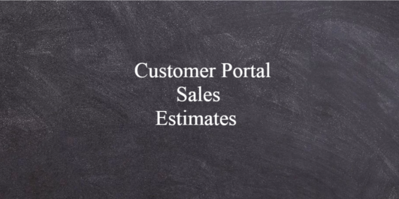 Show Sale Estimates in Customer Portal